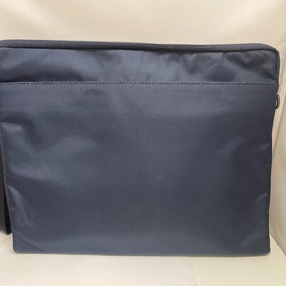 Jos. A Bank 13” Laptop Case Bag Executive Navy Blue Travel Commuter Luggage